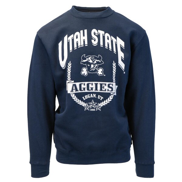 Tys Dyes Utah State Throwback Unisex Crew Sweatshirt